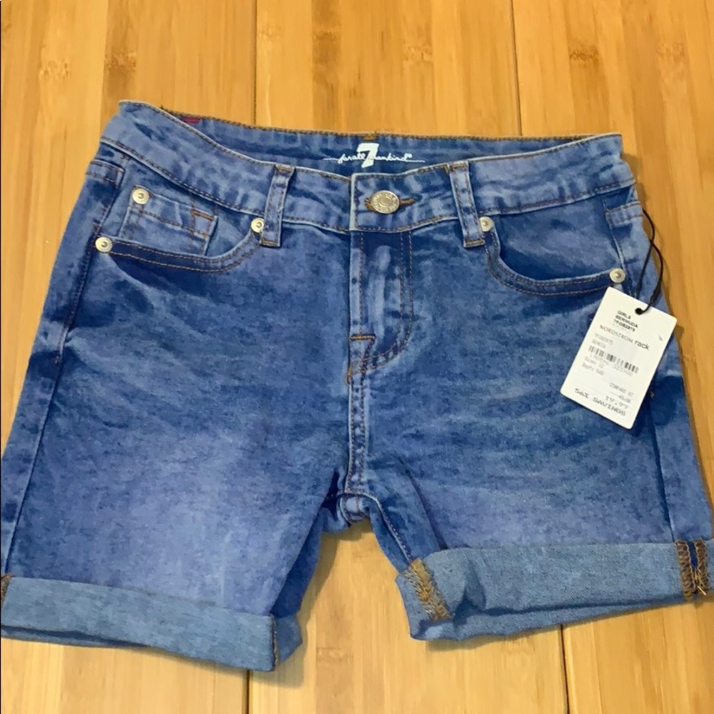 7 jeans. Denim shorts